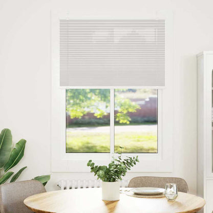 vidaXL Pleated Blind Light Grey 95x100cm Fabric Width 94.4cm Polyester