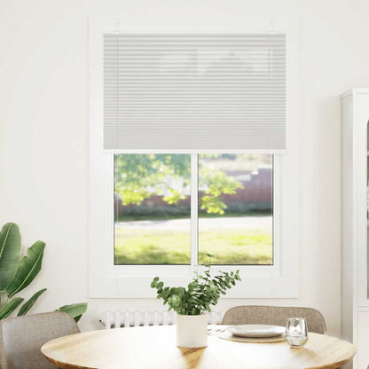 vidaXL Pleated Blind Light Grey 100x100 cm Fabric Width 99.4 cm