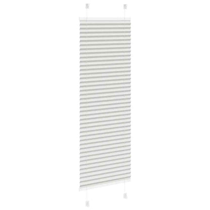 vidaXL Pleated Blind Light Grey 45x150cm Fabric Width 44.4cm Polyester