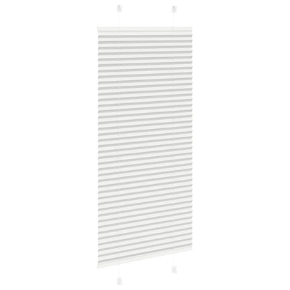 vidaXL Pleated Blind Light Grey 55x150 cm Fabric Width 54.4 cm Polyester
