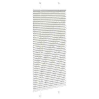 vidaXL Pleated Blind Light Grey 60x150 cm Fabric Width 59.4 cm Polyester