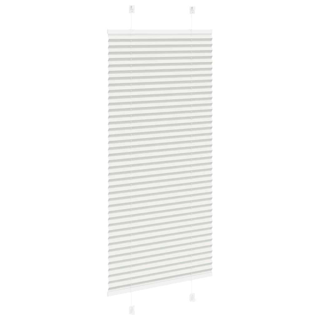 vidaXL Pleated Blind Light Grey 60x150 cm Fabric Width 59.4 cm Polyester