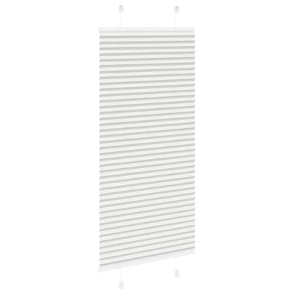 vidaXL Pleated Blind Light Grey 60x150 cm Fabric Width 59.4 cm Polyester