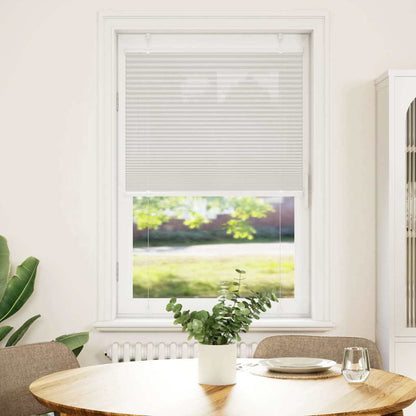 vidaXL Pleated Blind Light Grey 70x150 cm Fabric Width 69.4 cm Polyester
