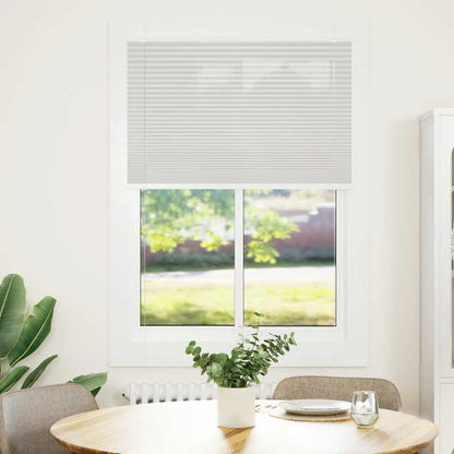 vidaXL Pleated Blind Light Grey 90x150 cm Fabric Width 89.4 cm Polyester
