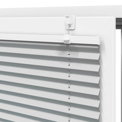 vidaXL Pleated Blind Light Grey 90x150 cm Fabric Width 89.4 cm Polyester