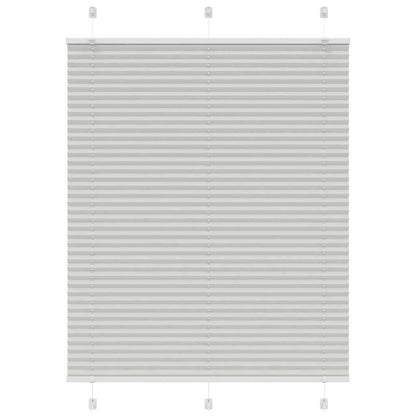 vidaXL Pleated Blind Light Grey 105x150 cm Fabric Width 104.4 cm