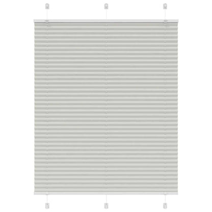 vidaXL Pleated Blind Light Grey 110x150 cm Fabric Width 109.4 cm