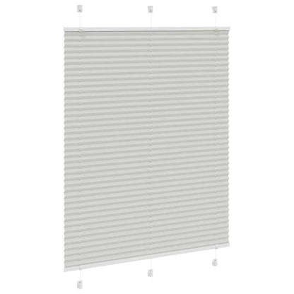 vidaXL Pleated Blind Light Grey 110x150 cm Fabric Width 109.4 cm