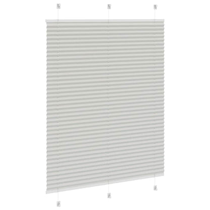 vidaXL Pleated Blind Light Grey 110x150 cm Fabric Width 109.4 cm