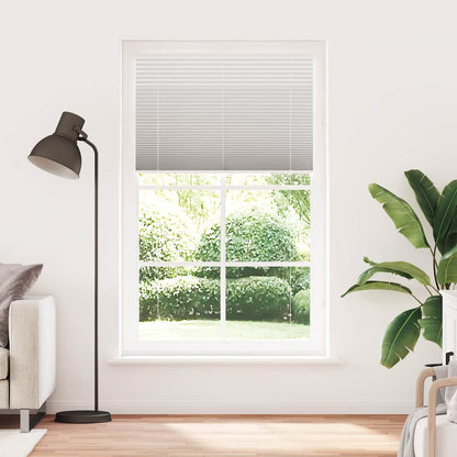 vidaXL Pleated Blind Light Grey 120x200 cm Fabric Width 119.4 cm