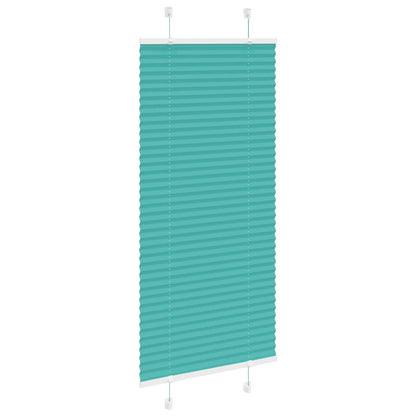 vidaXL Pleated Blind Petrol Green 60x150 cm Fabric Width 59.4 cm