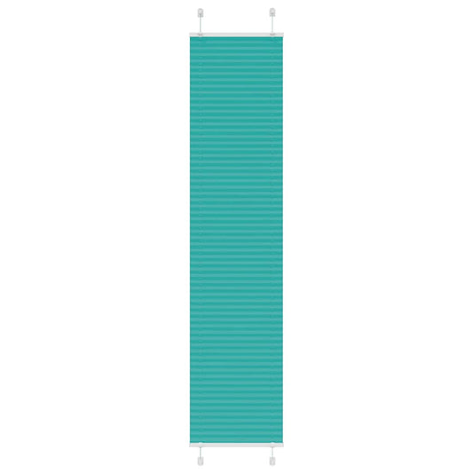 vidaXL Pleated Blind Petrol Green 40x200 cm Fabric Width 39.4 cm