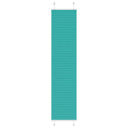 vidaXL Pleated Blind Petrol Green 40x200 cm Fabric Width 39.4 cm Polyester