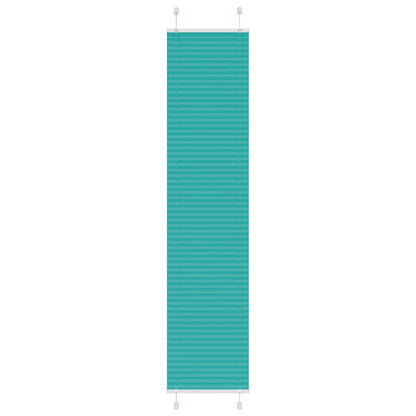 vidaXL Pleated Blind Petrol Green 50x200 cm Fabric Width 49.4 cm Polyester