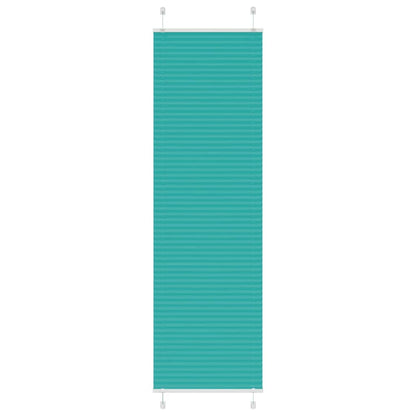 vidaXL Pleated Blind Petrol Green 55x200 cm Fabric Width 54.4 cm