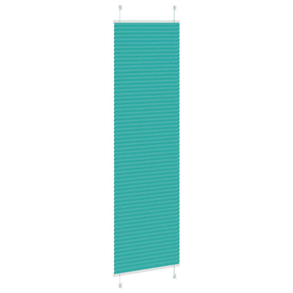 vidaXL Pleated Blind Petrol Green 60x200 cm Fabric Width 59.4 cm
