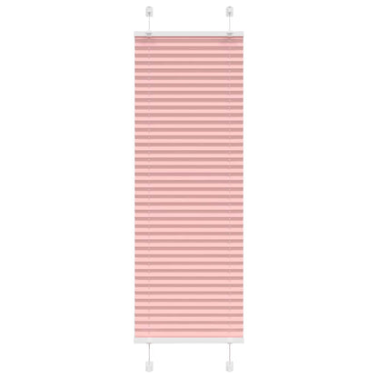 vidaXL Pleated Blind Pink 45x100 cm Fabric Width 44,4 cm Polyester