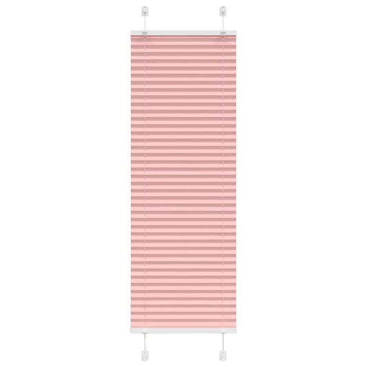 vidaXL Pleated Blind Pink 45x100 cm Fabric Width 44,4 cm Polyester