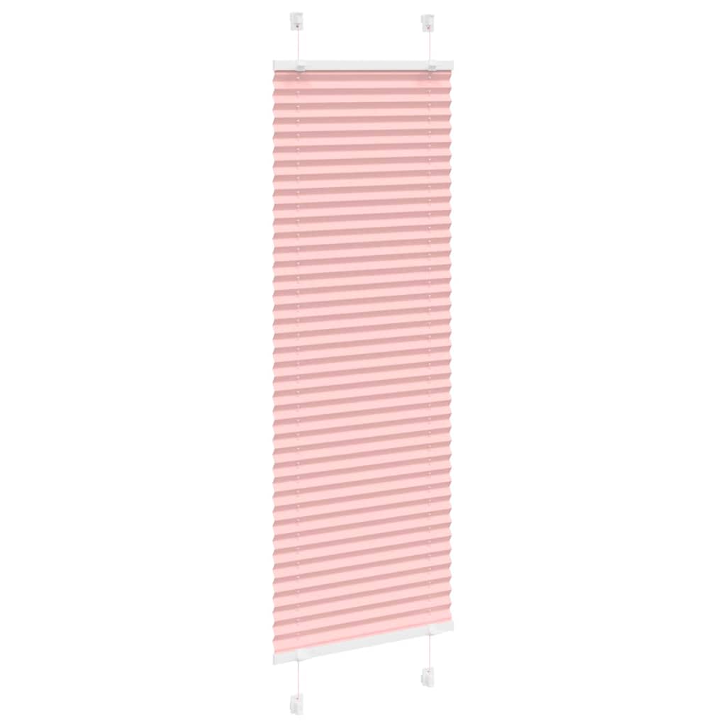 vidaXL Pleated Blind Pink 45x100 cm Fabric Width 44,4 cm Polyester