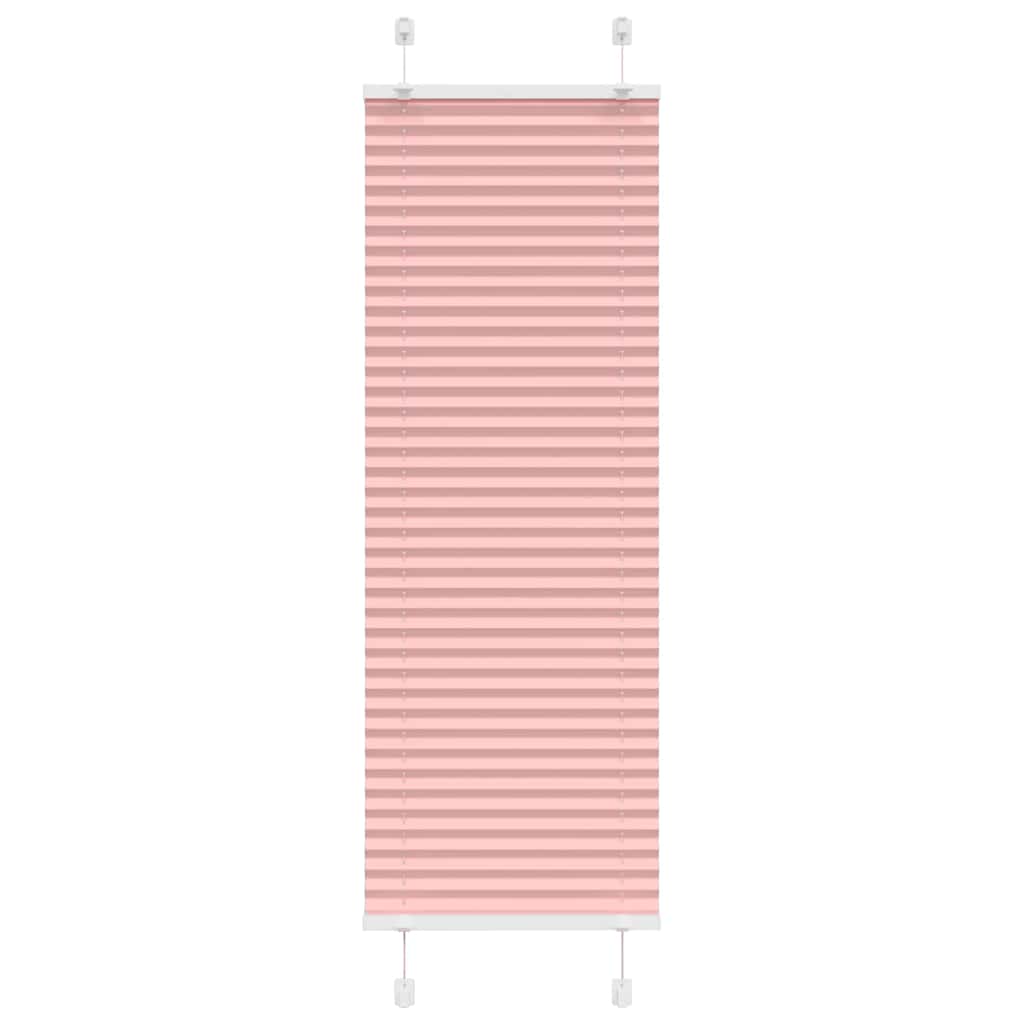 vidaXL Pleated Blind Pink 50x100 cm Fabric Width 49,4 cm Polyester