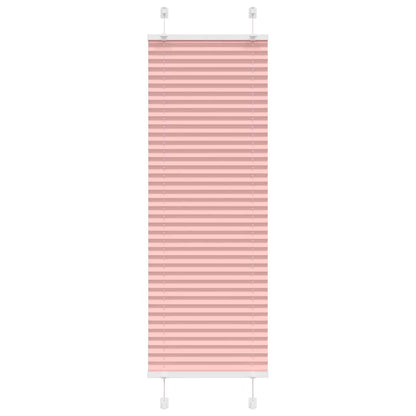 vidaXL Pleated Blind Pink 50x100 cm Fabric Width 49,4 cm Polyester