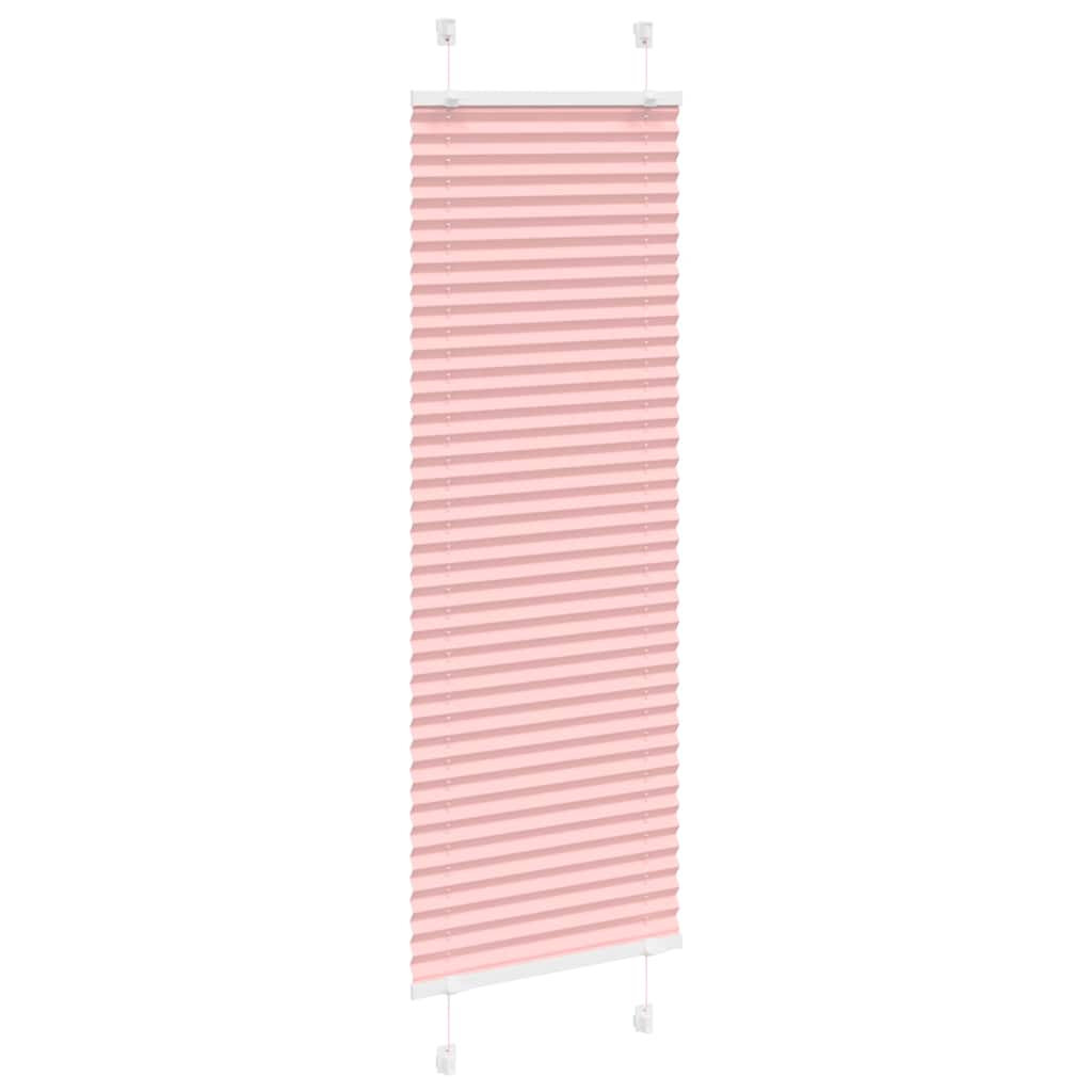 vidaXL Pleated Blind Pink 50x100 cm Fabric Width 49,4 cm Polyester