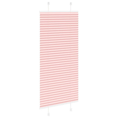 vidaXL Pleated Blind Pink 60x100 cm Fabric Width 59,4 cm Polyester