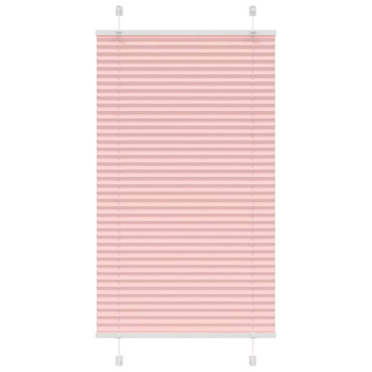 vidaXL Pleated Blind Pink 70x100 cm Fabric Width 69,4 cm Polyester
