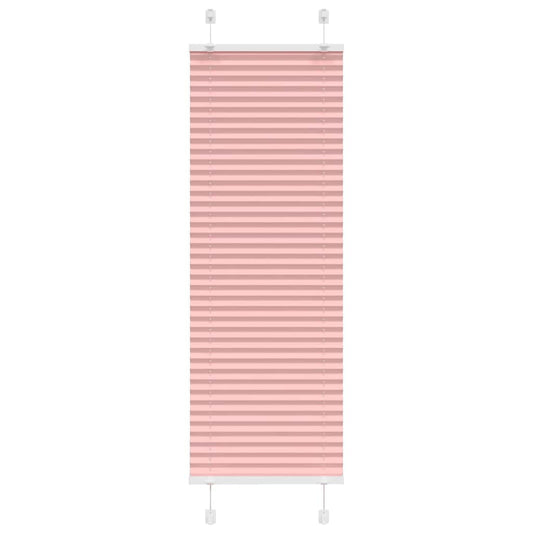 vidaXL Pleated Blind Pink 40x150 cm Fabric Width 39,4 cm Polyester
