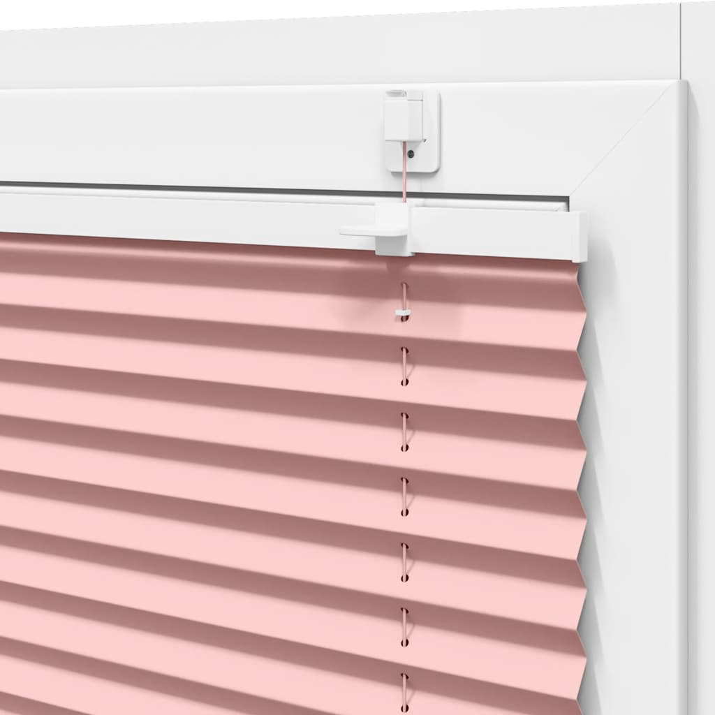 vidaXL Pleated Blind Pink 45x150 cm Fabric Width 44.4 cm Polyester