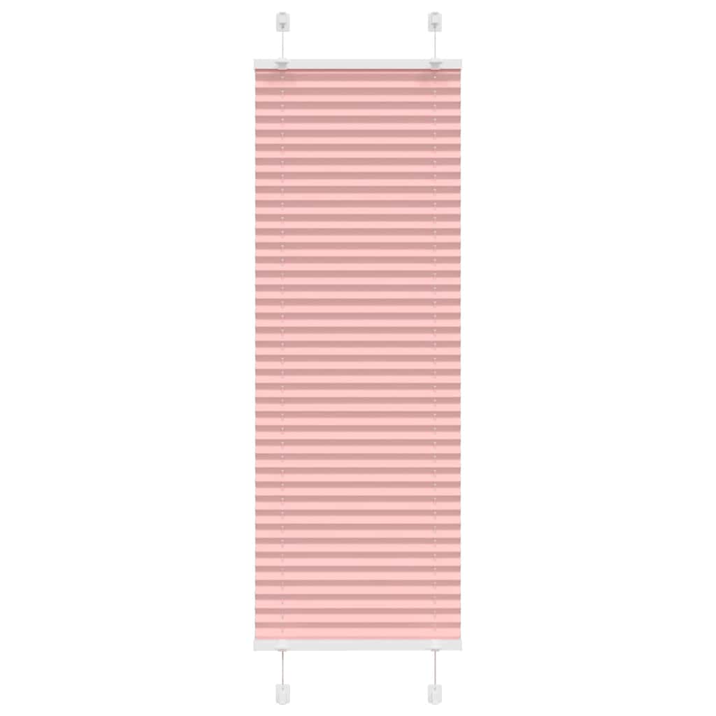 vidaXL Pleated Blind Pink 50x150 cm Fabric Width 49,4 cm Polyester