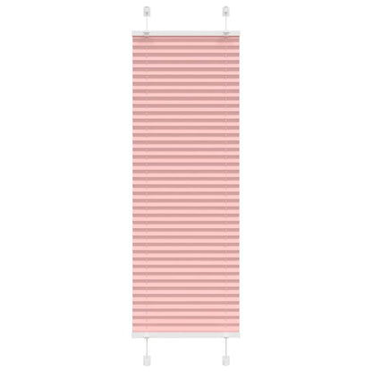 vidaXL Pleated Blind Pink 50x150 cm Fabric Width 49,4 cm Polyester