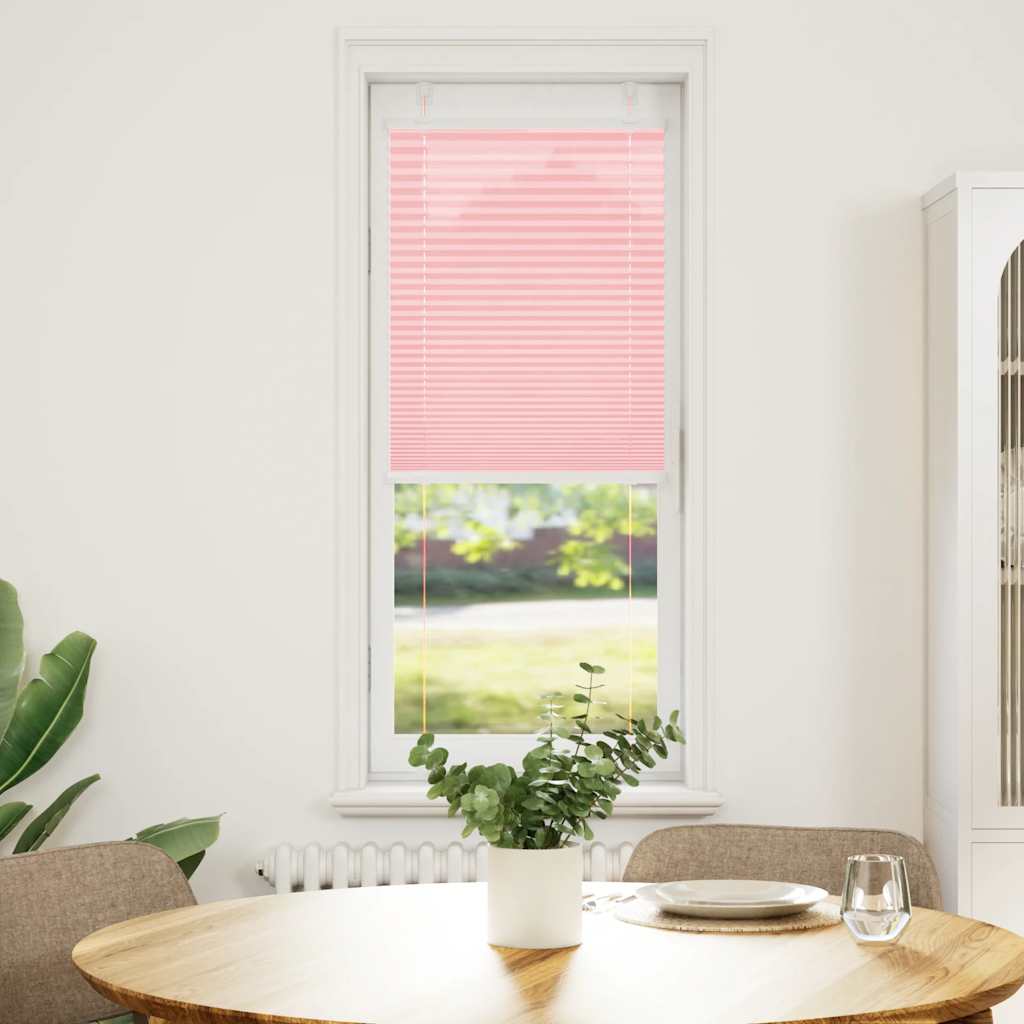 vidaXL Pleated Blind Pink 50x150 cm Fabric Width 49,4 cm Polyester