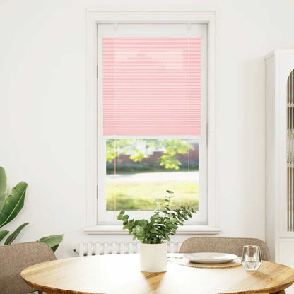 vidaXL Pleated Blind Pink 55x150 cm Fabric Width 54,4 cm Polyester