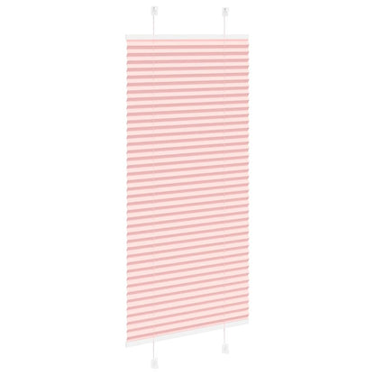 vidaXL Pleated Blind Pink 55x150 cm Fabric Width 54,4 cm Polyester