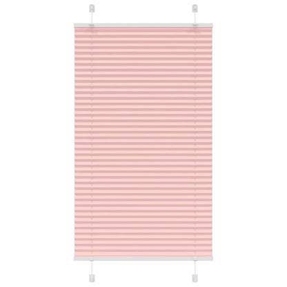 vidaXL Pleated Blind Pink 75x150 cm Fabric Width 74,4 cm Polyester