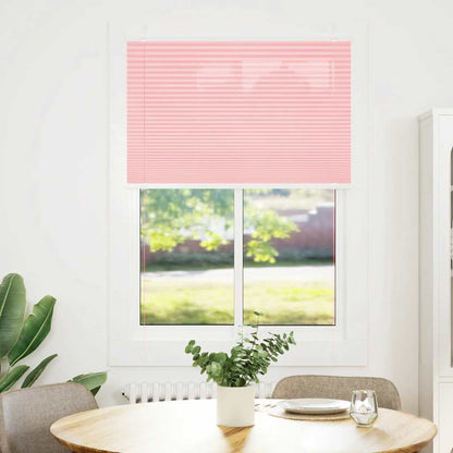vidaXL Pleated Blind Pink 85x150 cm Fabric Width 84,4 cm Polyester