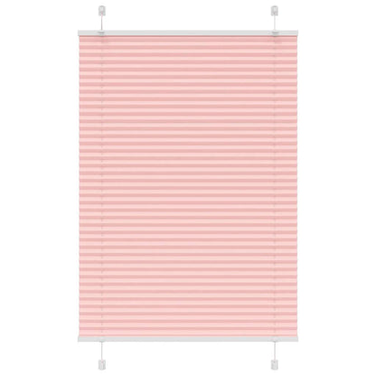 vidaXL Pleated Blind Pink 90x150 cm Fabric Width 89.4 cm Polyester