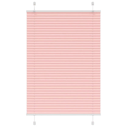 vidaXL Pleated Blind Pink 95x150 cm Fabric Width 94,4 cm Polyester