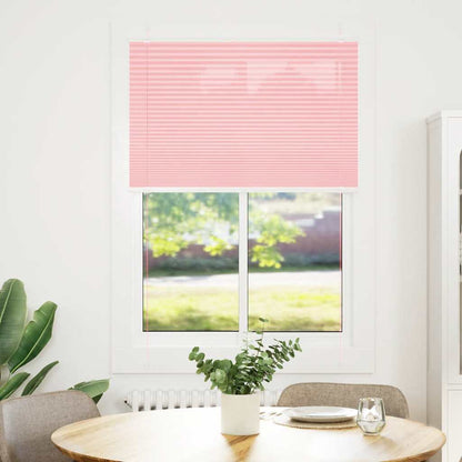 vidaXL Pleated Blind Pink 95x150 cm Fabric Width 94,4 cm Polyester