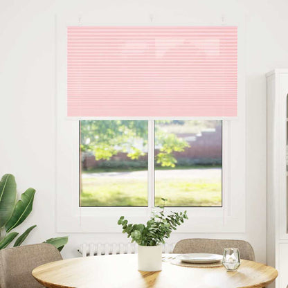 vidaXL Pleated Blind Pink 110x150 cm Fabric Width 109,4 cm Polyester