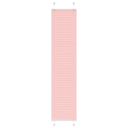 vidaXL Pleated Blind Pink 45x200 cm Fabric Width 44.4 cm Polyester