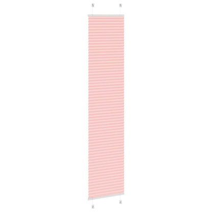 vidaXL Pleated Blind Pink 45x200 cm Fabric Width 44,4 cm Polyester