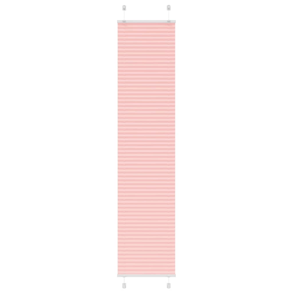 vidaXL Pleated Blind Pink 50x200 cm Fabric Width 49.4 cm Polyester