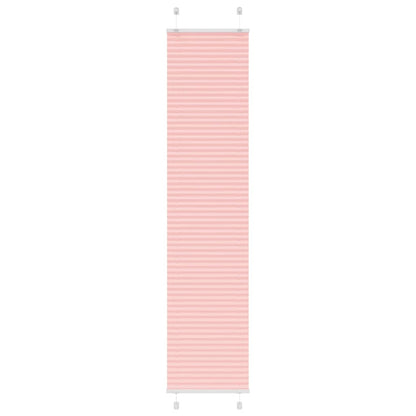 vidaXL Pleated Blind Pink 50x200 cm Fabric Width 49.4 cm Polyester