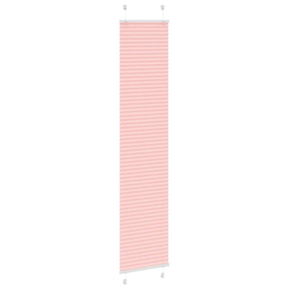 vidaXL Pleated Blind Pink 50x200 cm Fabric Width 49,4 cm Polyester