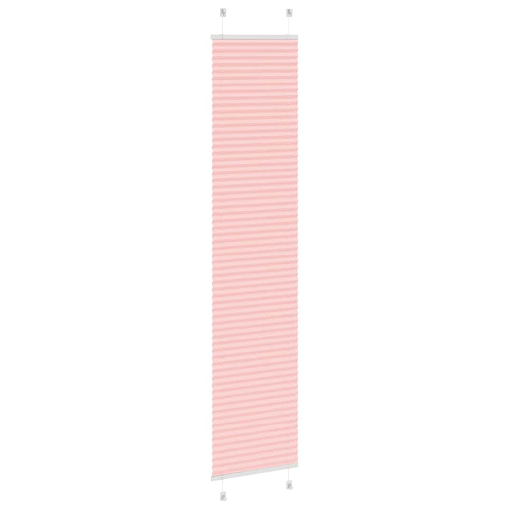 vidaXL Pleated Blind Pink 50x200 cm Fabric Width 49,4 cm Polyester