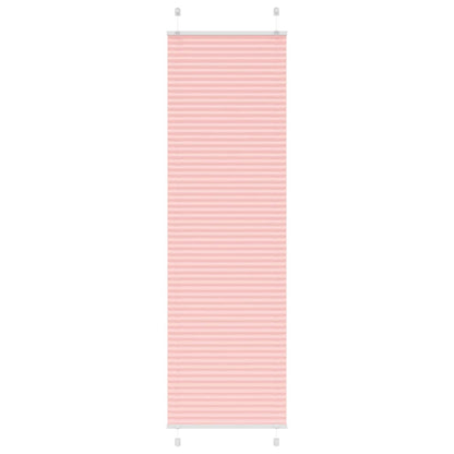 vidaXL Pleated Blind Pink 55x200 cm Fabric Width 54,4 cm Polyester