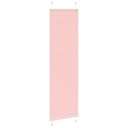 vidaXL Pleated Blind Pink 55x200 cm Fabric Width 54,4 cm Polyester